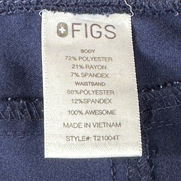 Figs Technical Collection Scrub Set Pants Top  Dark Blue Medium - Picture 7 of 12